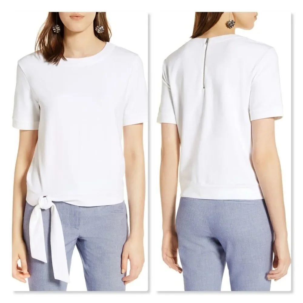 Halogen Side Tie Knit Top sz Large